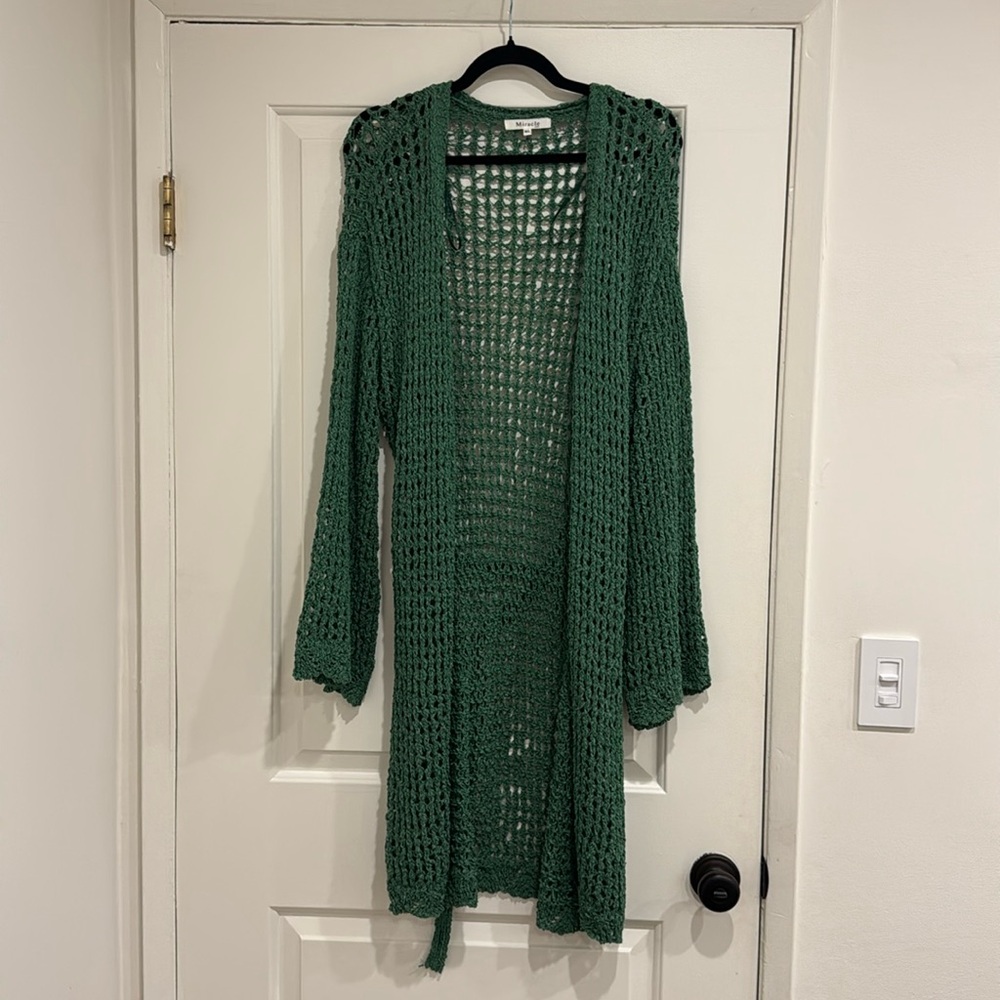 Woven Kimono Duster Cover Up